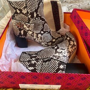 Tory Burch Snakeskin Boots